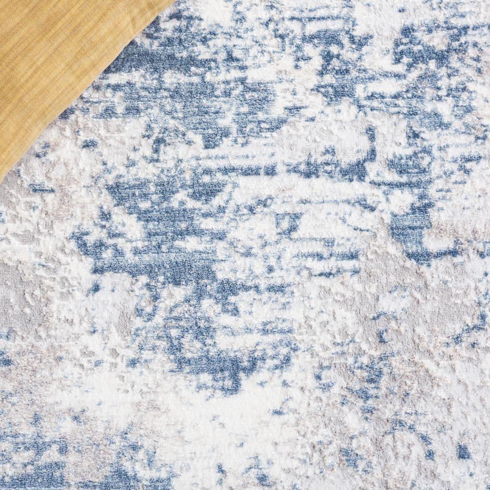Amelia 700 ALA705 Machine Made Loomed Area Rug - Grey/Blue - 6'-0" x 9'-0" - Safavieh