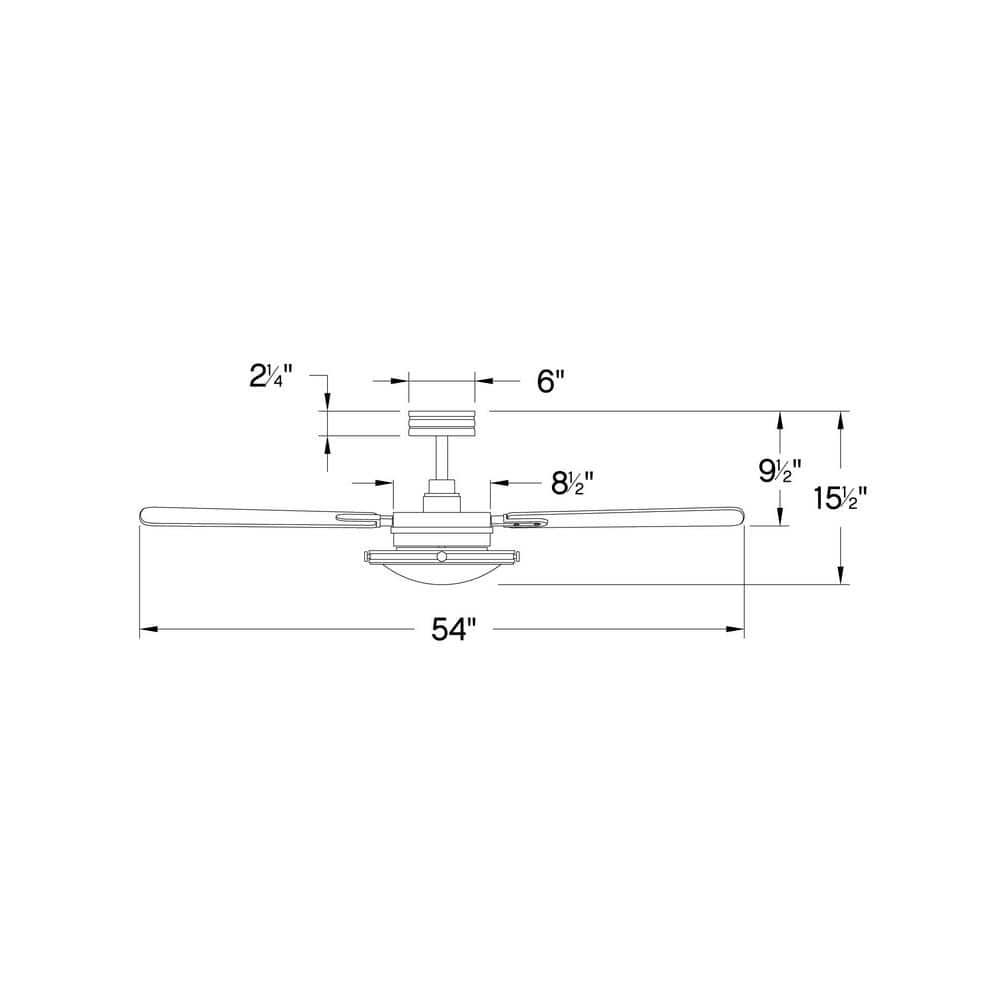 Collier 54" LED Smart Fan