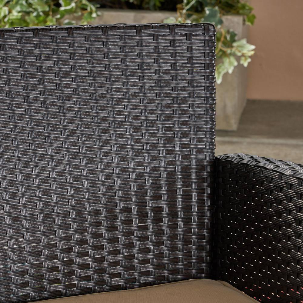 St Lucia 2pc Wicker Club Chairs: Cushioned, Weather-Resistant - Christopher Knight Home