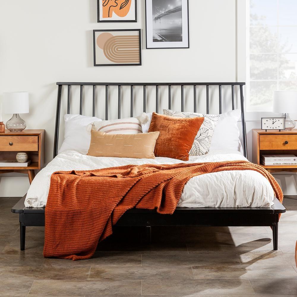 Henline Solid Wood Platform Spindle Bed