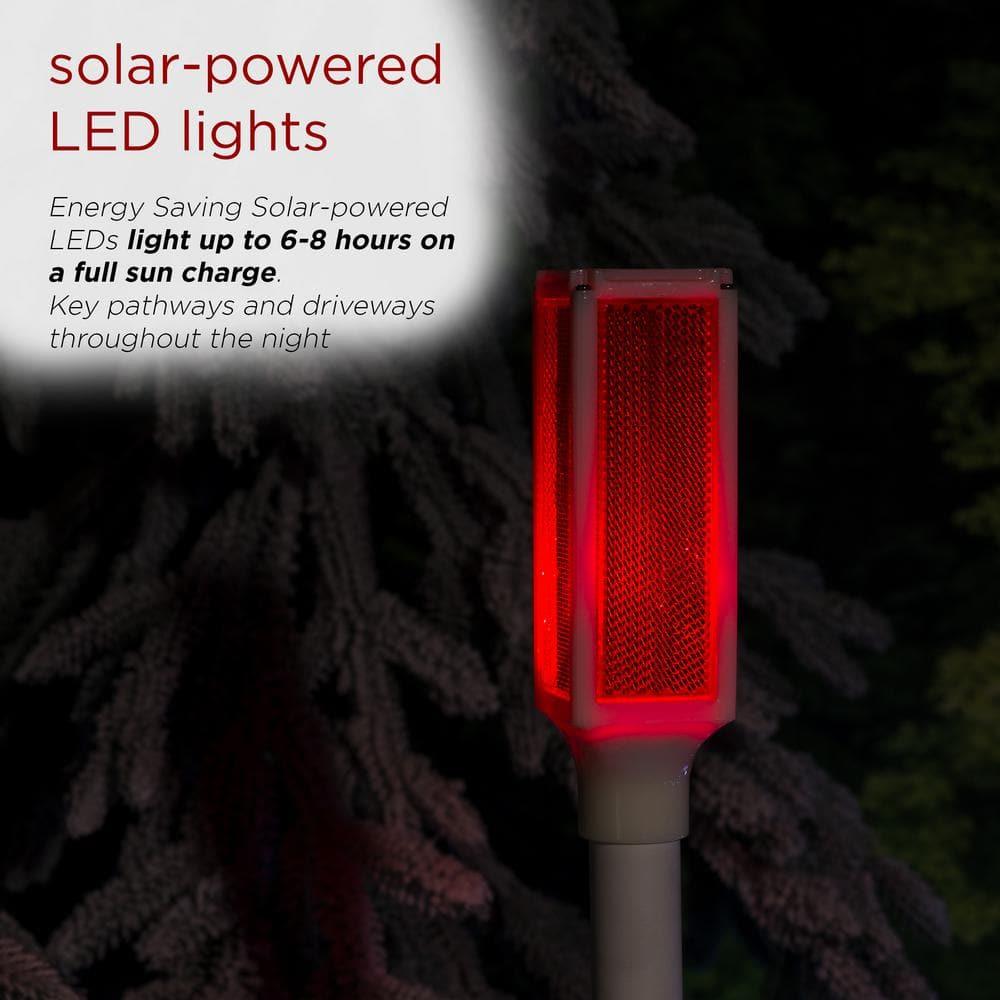 Alpine White Solar Powered Integrated LED Pathway Light Pack