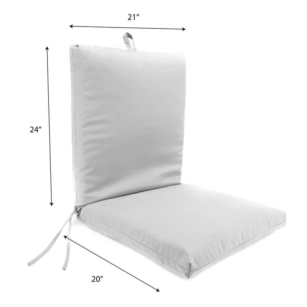 Jordan Manufacturing 44" x 21" McHusk Lagoon Aqua Crosshatch Rectangular Outdoor Chair Cushion with Ties and Hanger Loop
