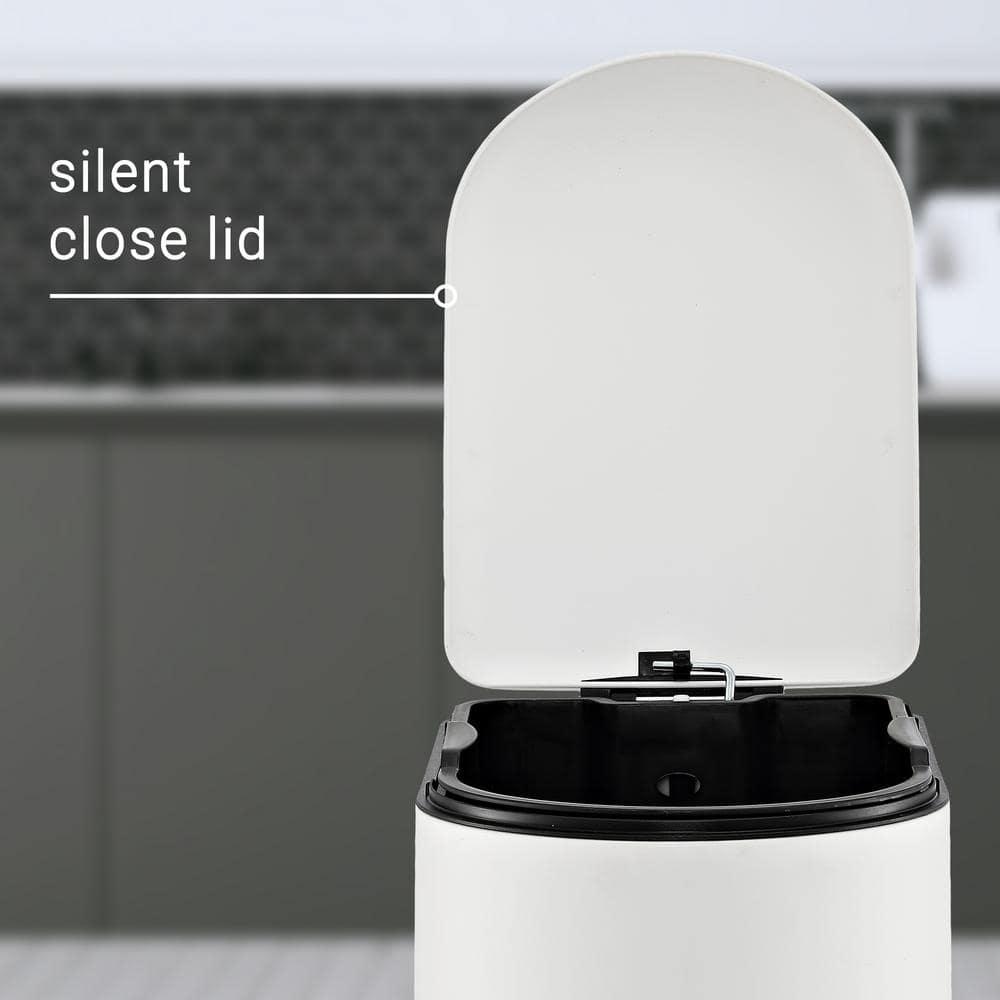 happimess Roland Steel Step On Trash Can & Reviews | Wayfair
