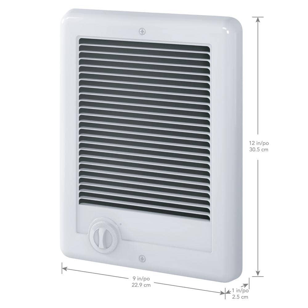 Cadet Cadet Com-Pak Plus Series Electric Wall Mounted Space Heater with Adjustable Thermostat