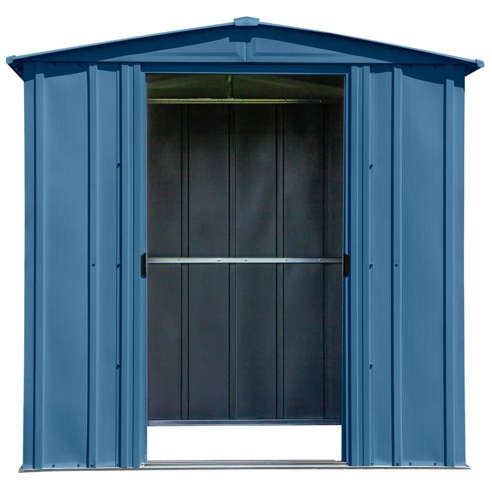 6 ft. W x 5 ft. D Galvanized Steel Storage Shed