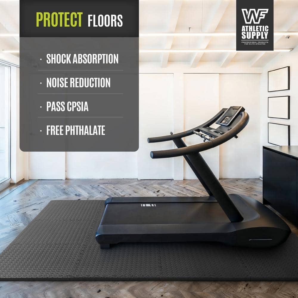 CAP Interlocking Exercise Foam Mats, 24 SQ.FT Diamond, TATAMI, T-Pattern 1/2-Inch Thickness Tiles