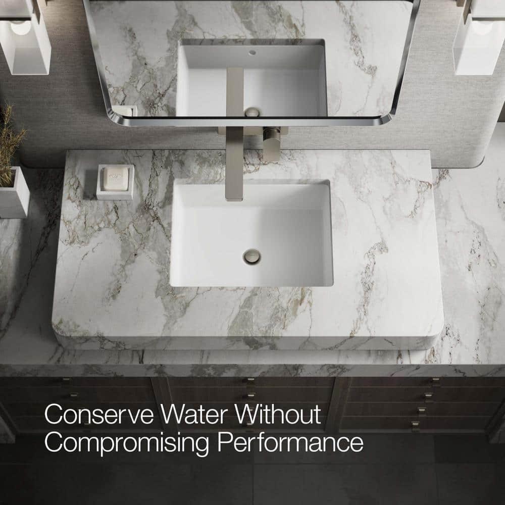 Brushed Nickel Wall-Mount Single-Handle Bathroom Faucet