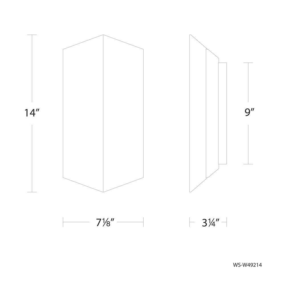 dweLED Summit Aluminum LED Wall Light