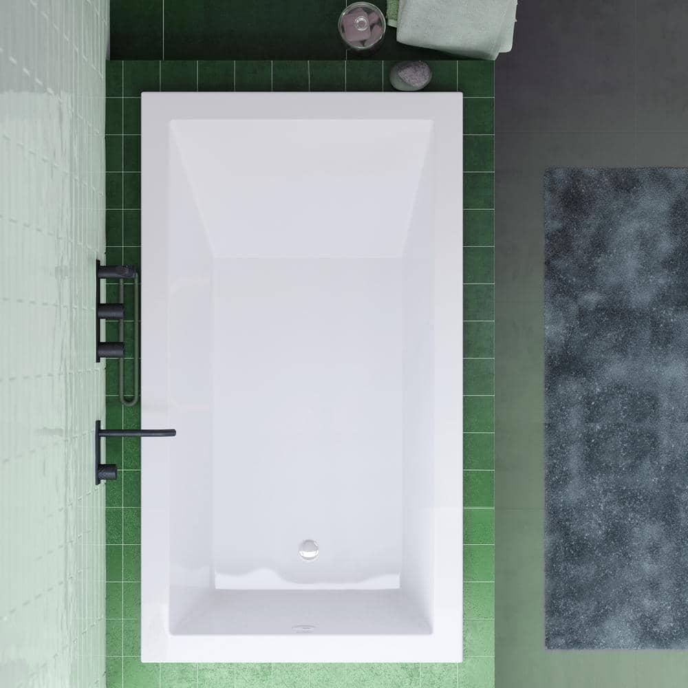 Voltaire 48" X 30" Reversible Drain Drop-In Bathtub