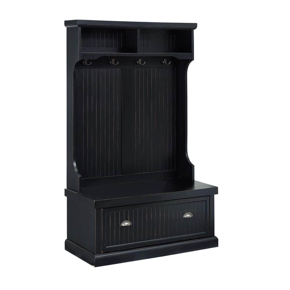 Seaside Hall Tree 40'' Wide with Bench and Shoe Storage