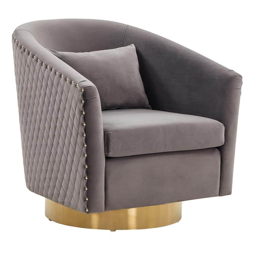 Skye Upholstered Swivel Barrel Chair