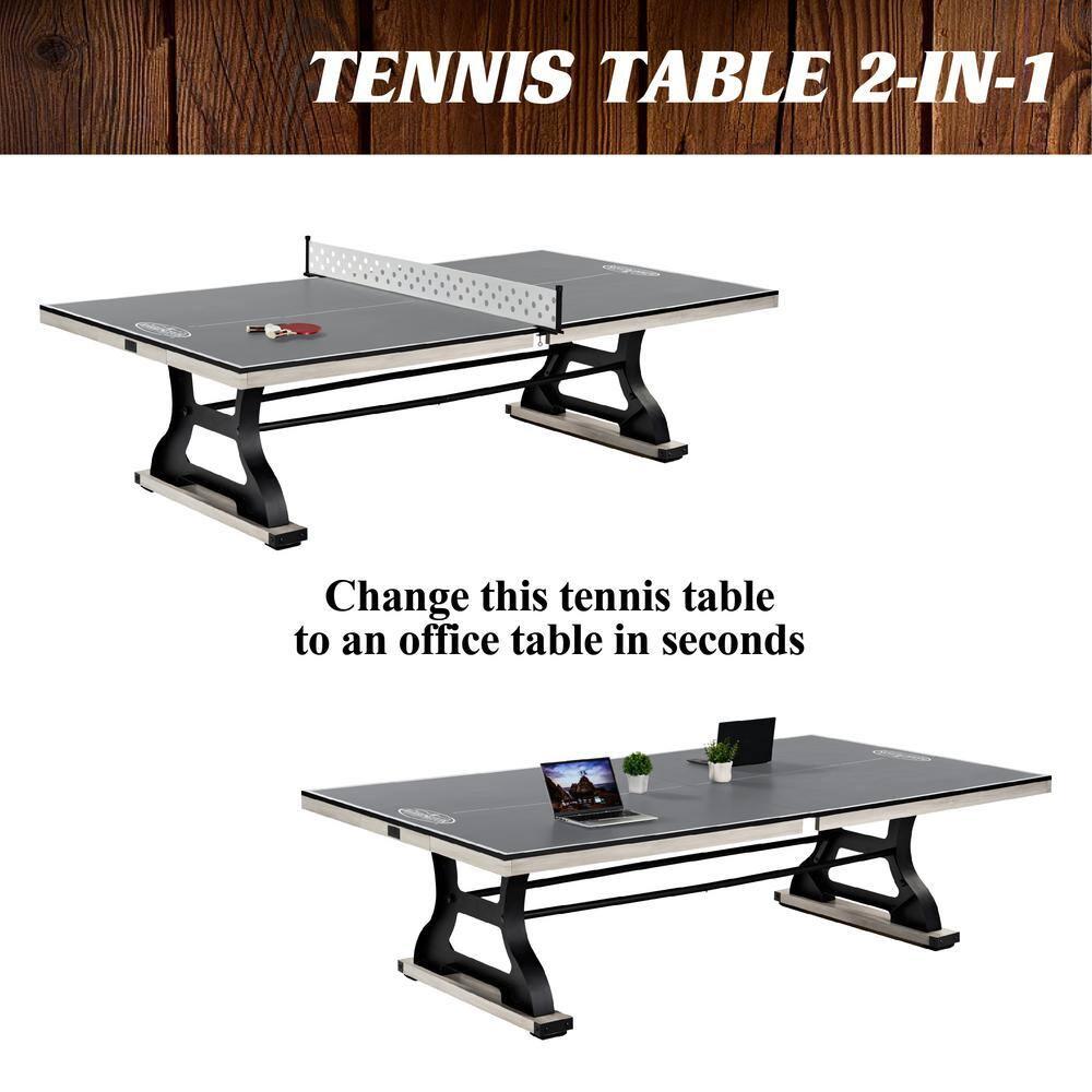 Barrington 9-ft Coventry Tennis Table, Official Size with Metal Net and Storage Drawer