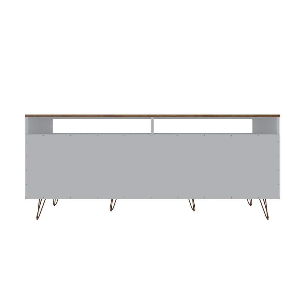 Rockefeller 62.99 TV Stand with Metal Legs and 2 Drawers