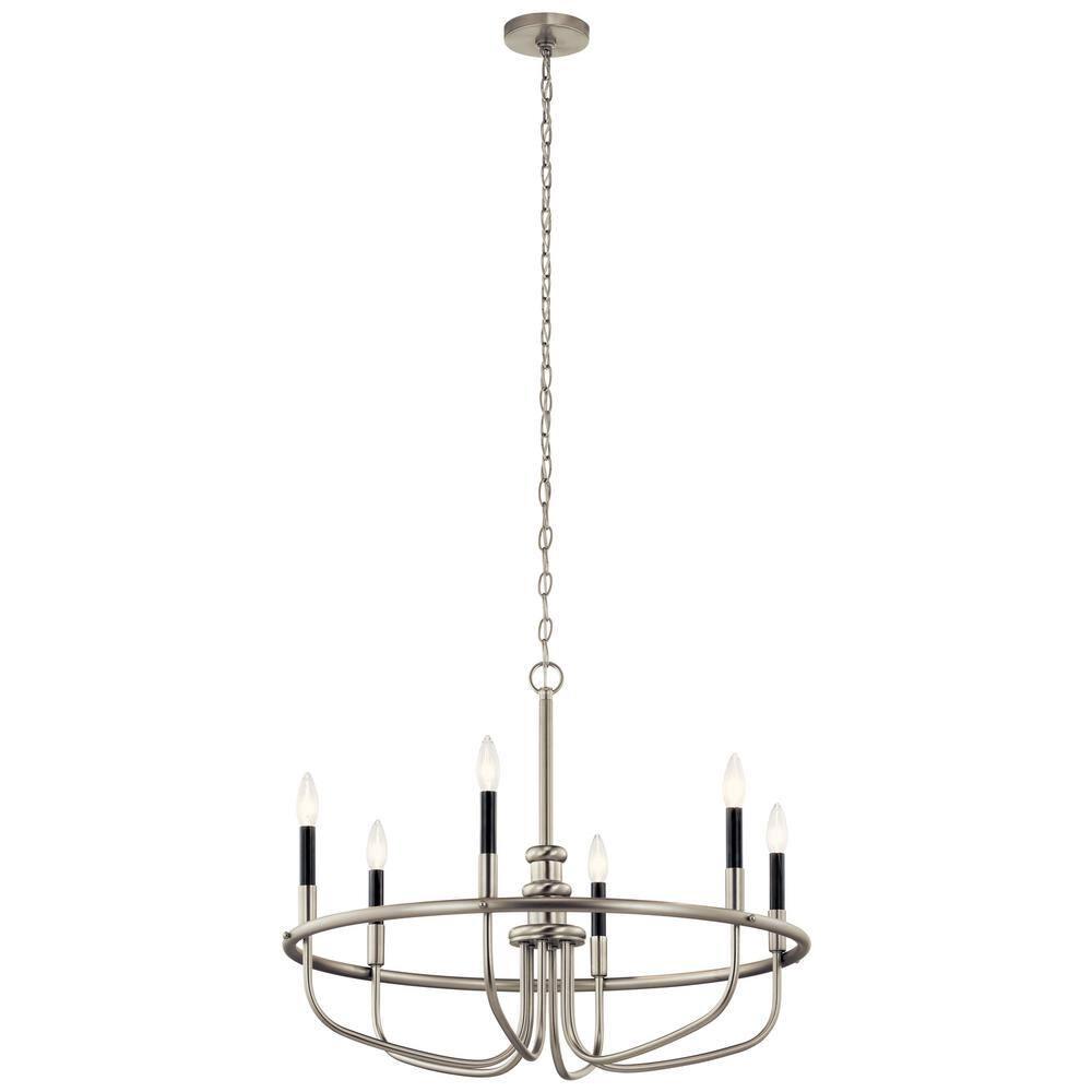 Kichler Lighting Capitol Hill 6 - Light Chandelier in  Brushed Nickel
