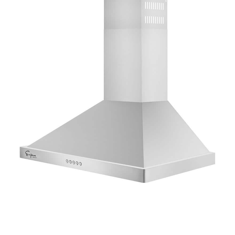 Empava 30" Stainless Steel 400 CFM Ducted (Vented) Wall Range Hood with Baffle Filter