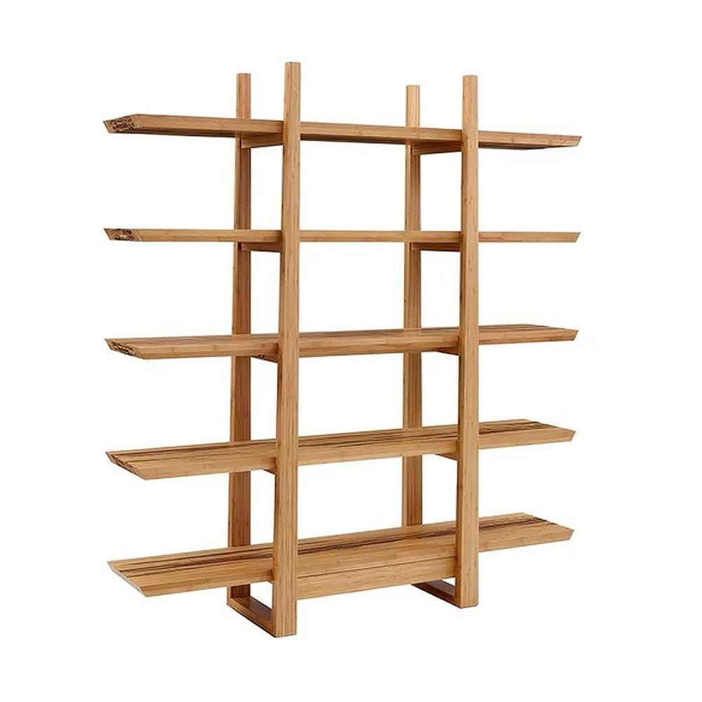 Magnolia Exotic Tiger Bamboo 5-Shelf Organizer in Brown