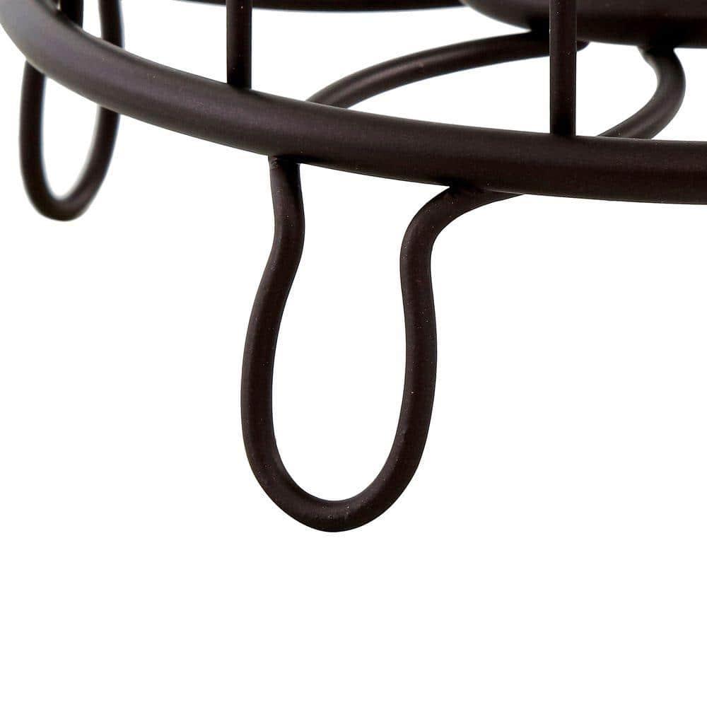 iDesign Twigz Steel Free-Standing Toilet Paper Storage Dispenser - 7" x 7" x 25", Bronze