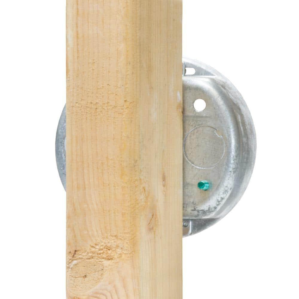 Commercial Electric CMB150 Ceiling Fan Box with Metal Cover 1-1/2 in. Metallic