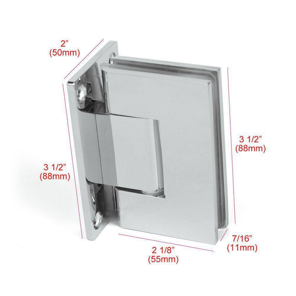 30 in. W x 79 in. H Frameless Hinged Shower Door in Clear Glass - Left Hand Swing