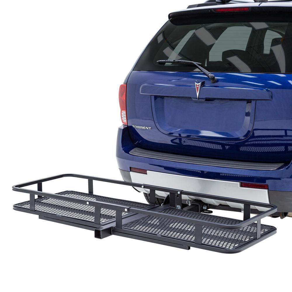 Elevate Outdoor BCCB-1169-2 Steel Basket Cargo Carrier with Bike Rack, Fits 2 Bikes
