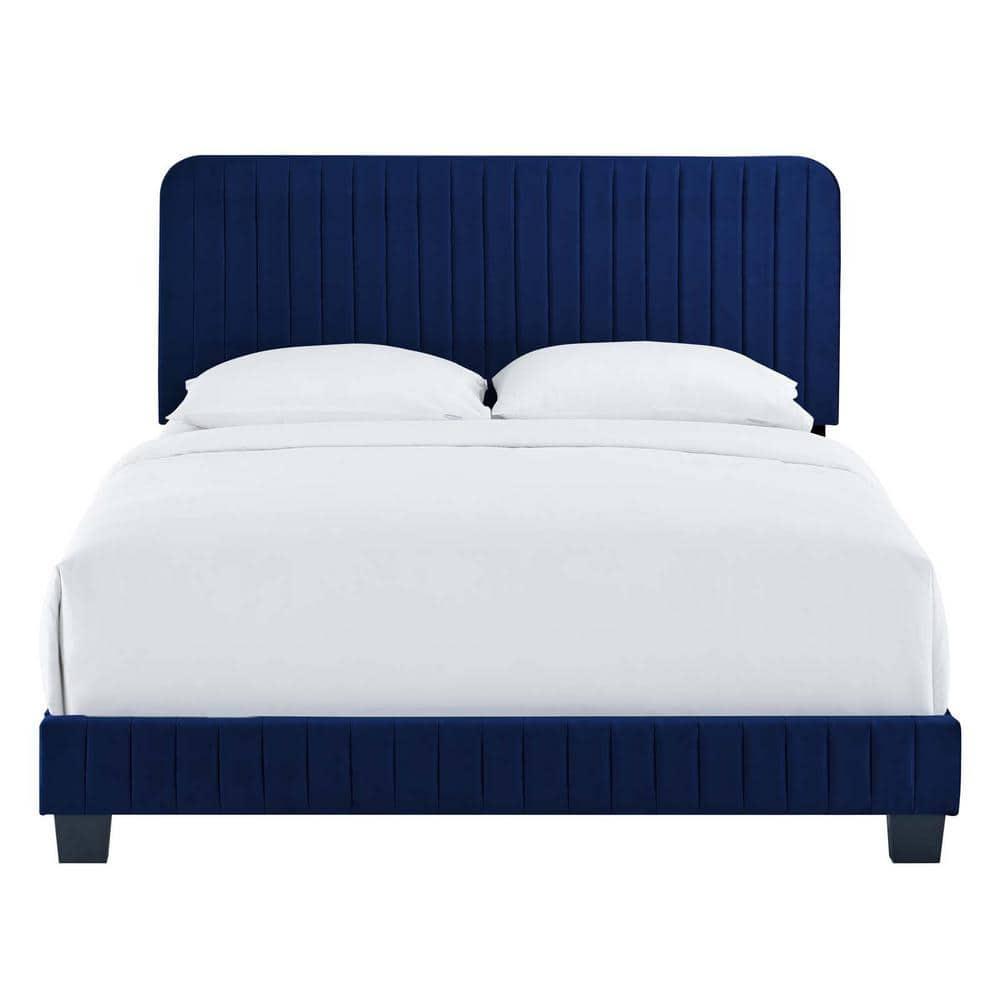 Modway Celine Channel Tufted Performance Velvet Twin Platform Bed
