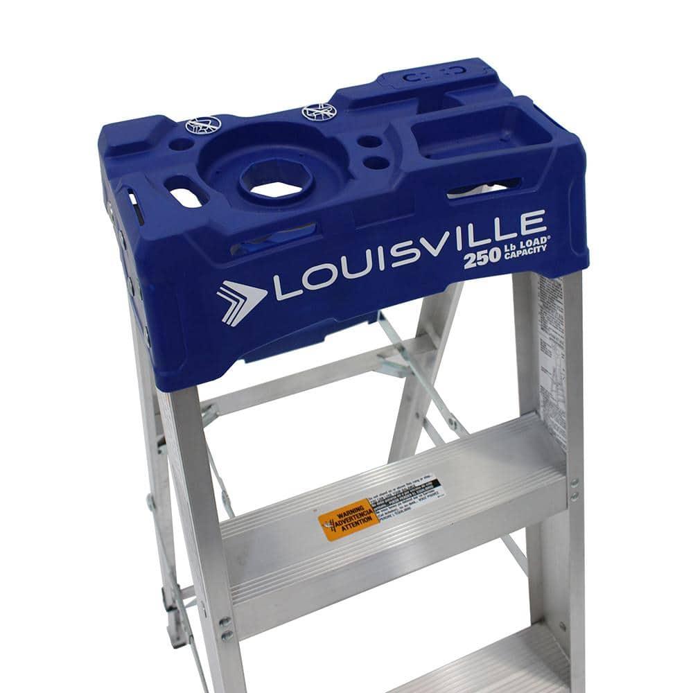 Louisville Ladder 10 ft. Aluminum Step Ladder with 250 lbs. Load Capacity Type I Duty Rating