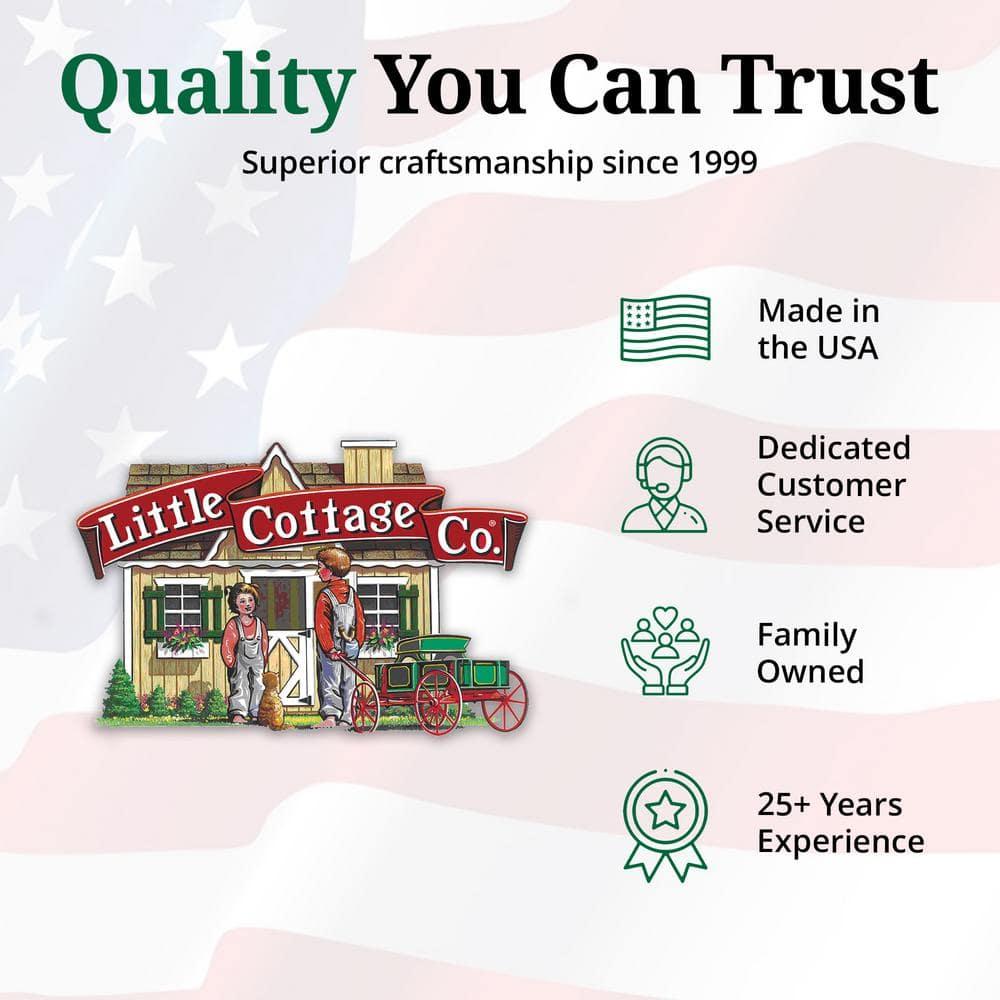 Little Cottage Co. 8x16 Value Gambrel Barn with 4 ft. Sidewalls, Outdoor Wood Storage Shed Do-It-Yourself Precut Kit
