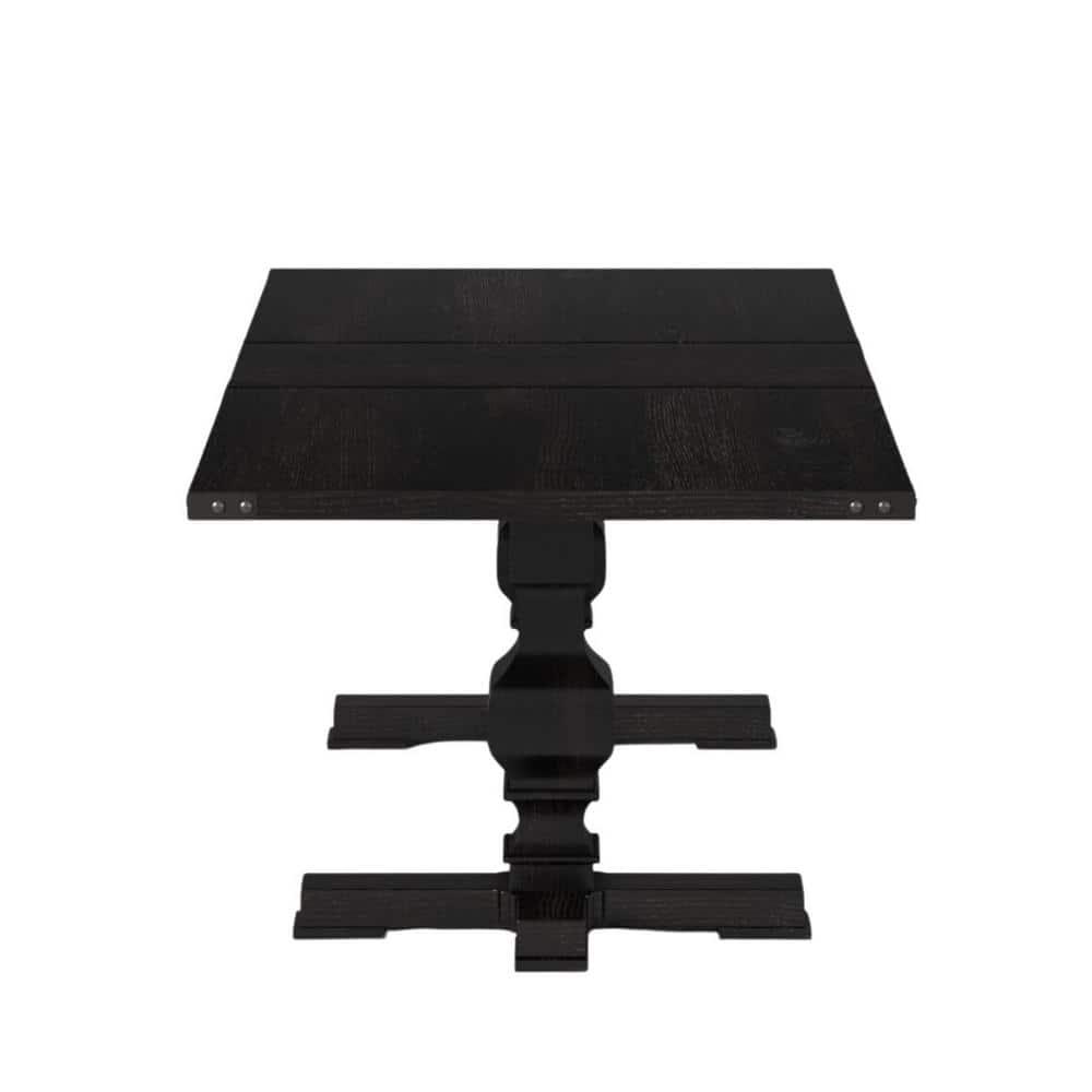 Alpine Furniture Manchester Wood Dining Table in Vintage Black