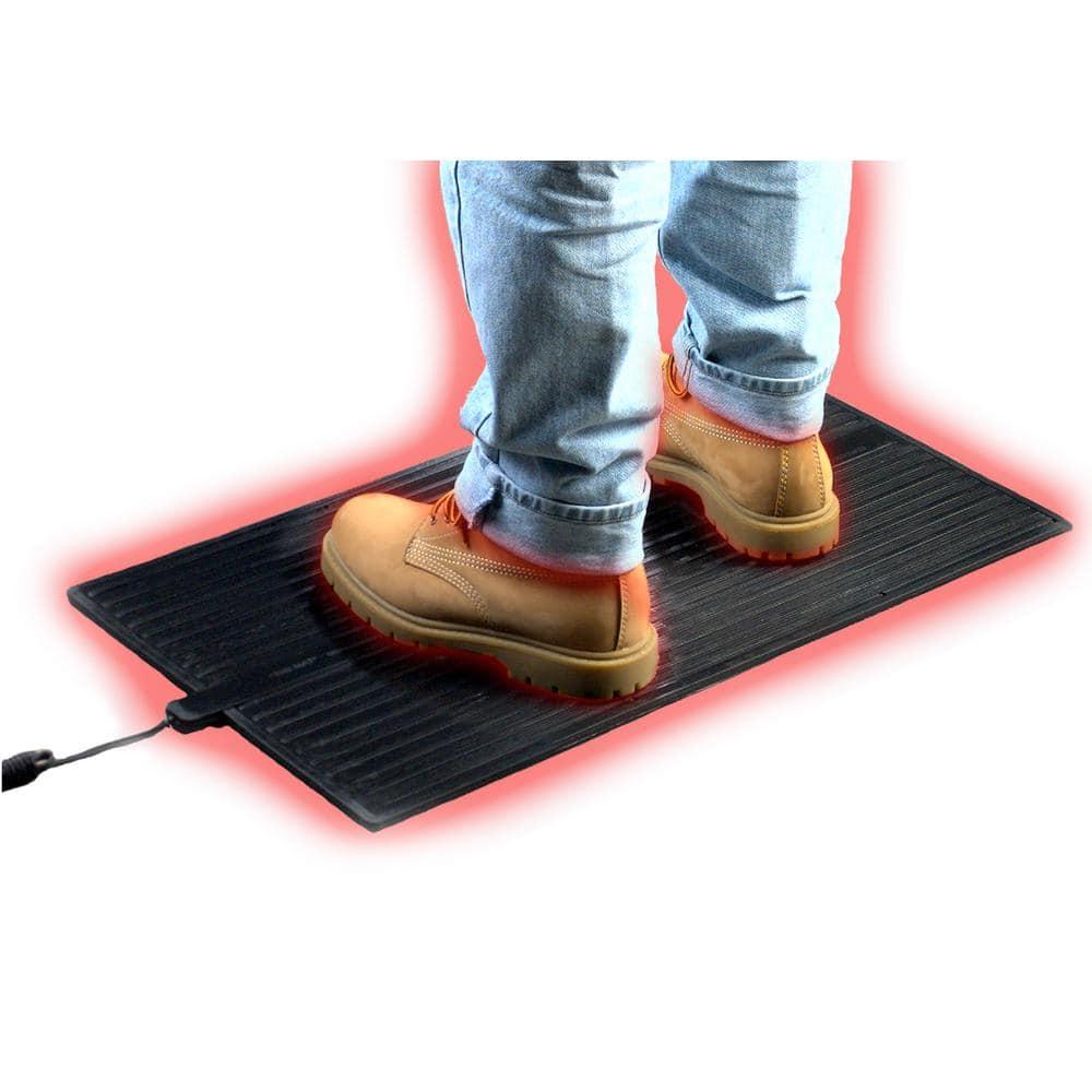 Cozy Products 16"X36" Electra Floor Heating Mat: Indoor Electric Heated Rubber Mat, Black, 6ft Cord