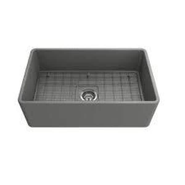 LaToscana LA3319B 33" L x 19" W Apron Quartz Kitchen Sink