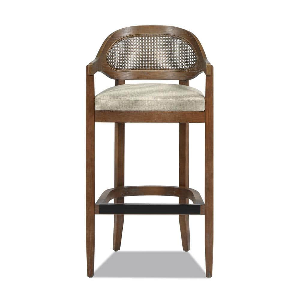 Jennifer Taylor Home Americana Mid-Century Modern 30.5" Cane Back Barstool
