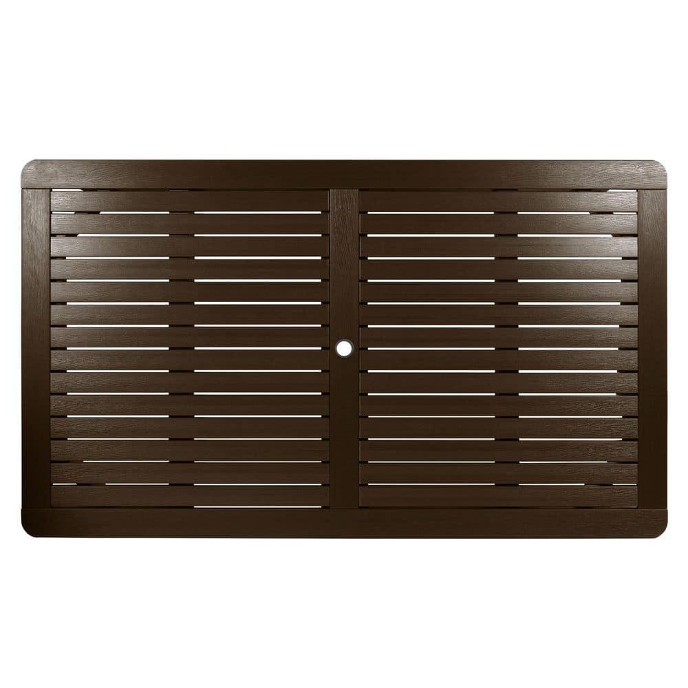 Highwood 7-pc Weatherly Dining Set - 42" x 72" Rectangle Table, Dining Height, Outdoor, Eco-friendly, Synthetic Wood