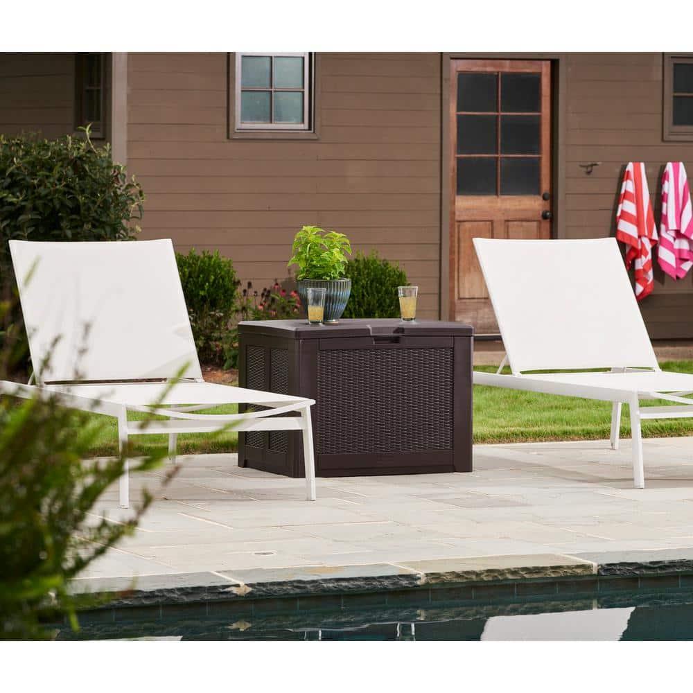 Rubbermaid Rubbermaid Deck Box, Medium, 74 Gallon, Brown
