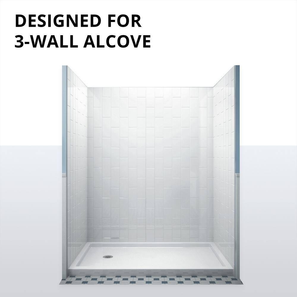 SlimLine 60" x 34" Single Threshold Shower Base