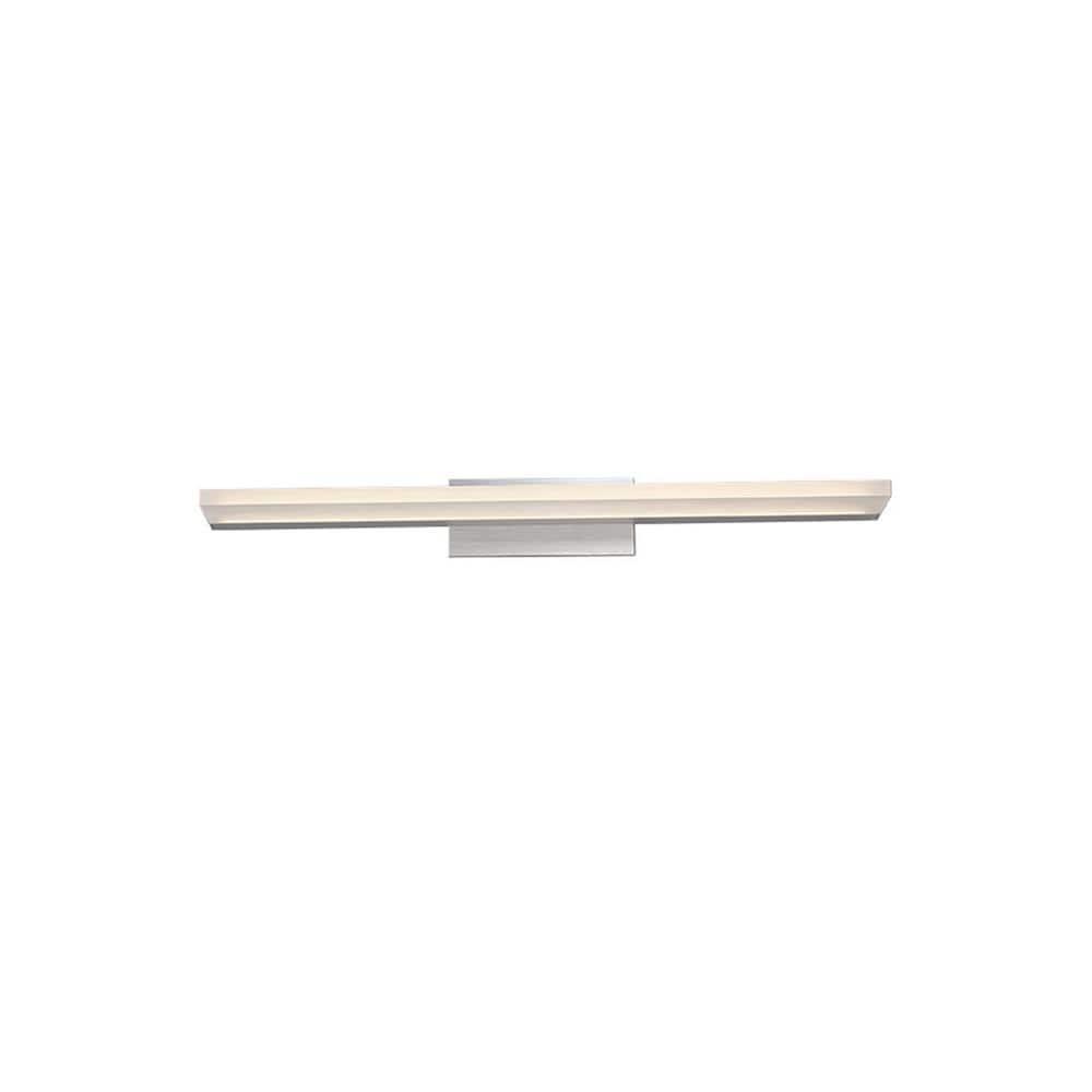 WAC Lighting Level 24" 1-Light LED 3500K Aluminum Bathroom Vanity Light in Gray