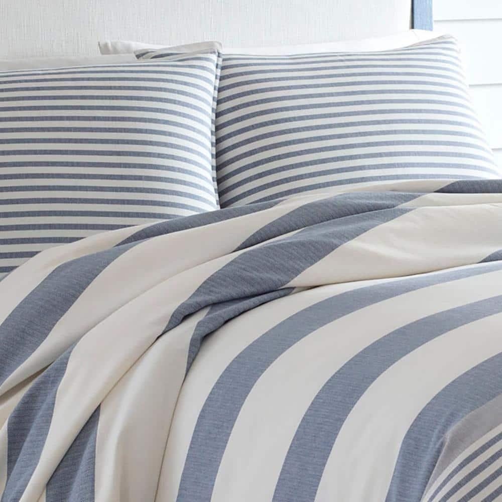 Nautica Fairwater Cotton Blue Duvet Cover Set