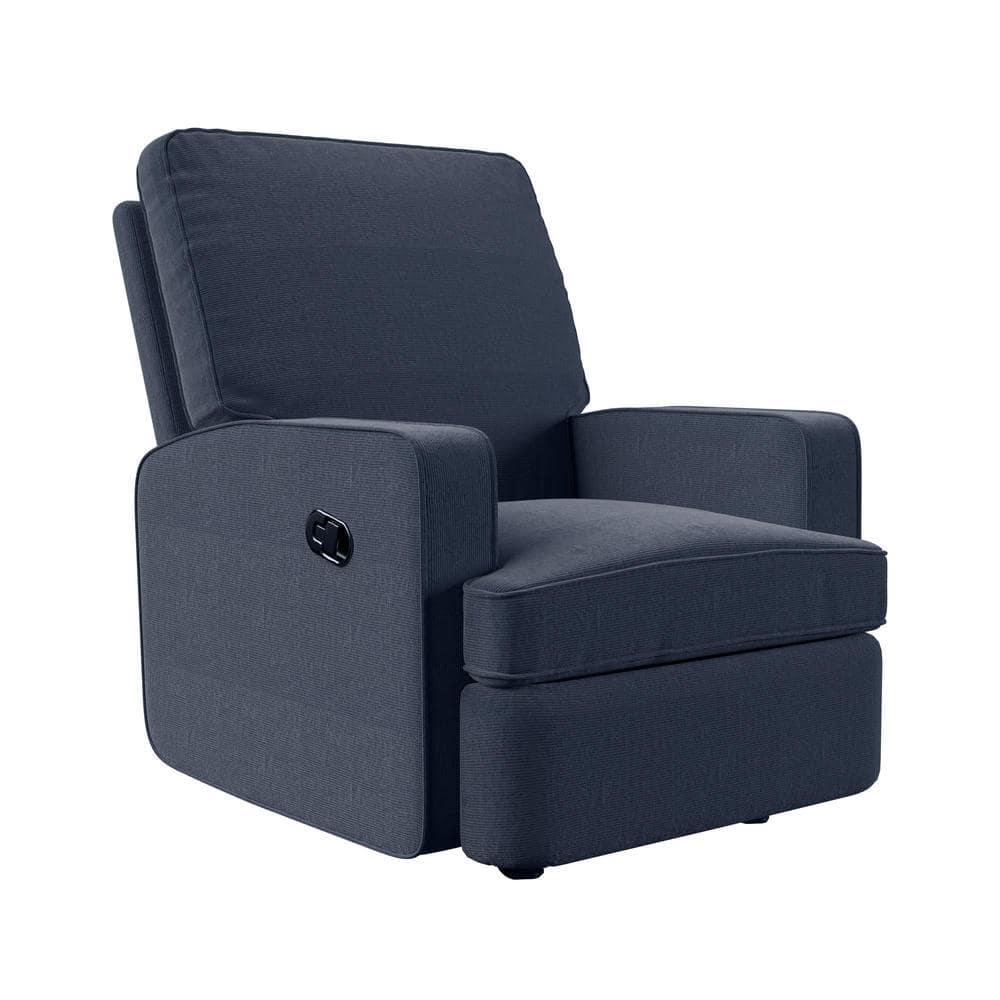 Baby Relax Salma 2-in-1 Rocker Recliner Chair, Navy Velvet