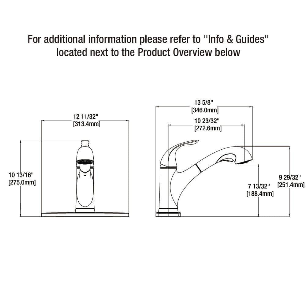 Glacier Bay Market Single-Handle Pull-Out Sprayer Kitchen Faucet in Stainless Steel