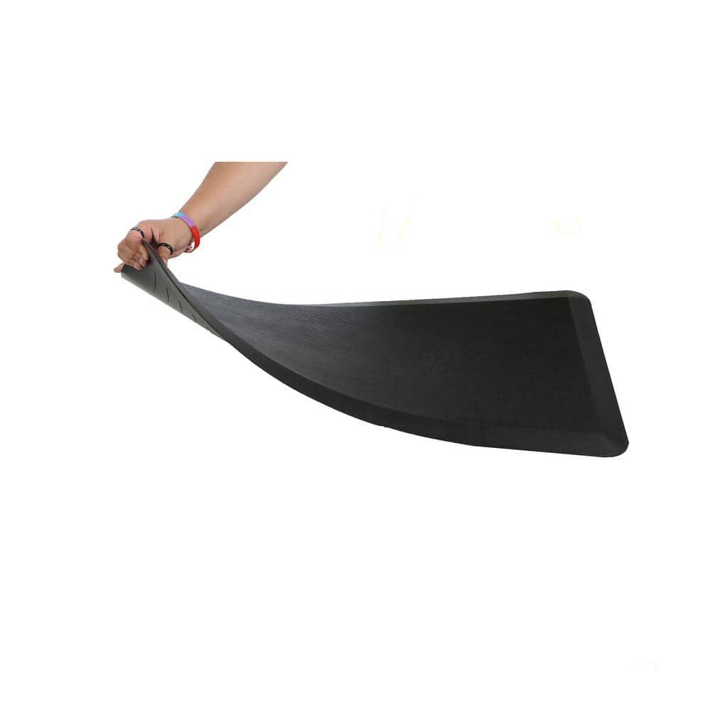 Mind Reader Mind Reader Anti Fatigue Kitchen Mat, Standing Desk Mat, Cushioned Mat, Office, Kitchen, Rubber, 39.5 x 20.25 x 0.75