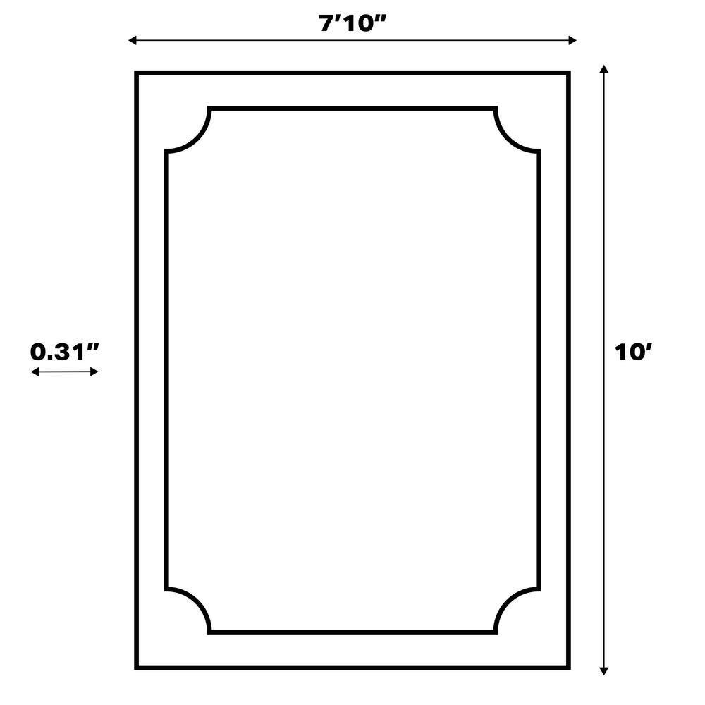 Sabine Traditional Farmhouse Bold Gingham Turquoise/Cream 8 ft. x 10 ft. Indoor/Outdoor Area Rug