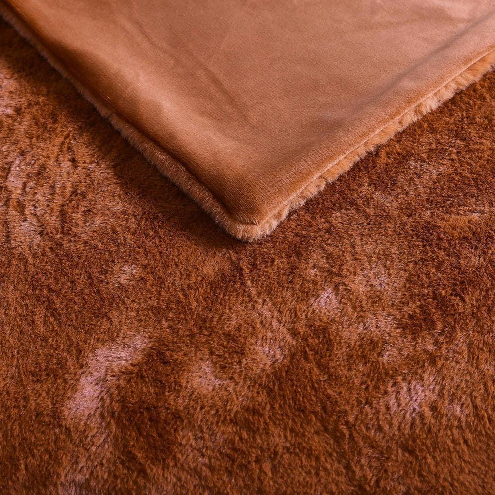 Kenneth Cole Kenneth Cole Faux Fur Solid Throw Blankets