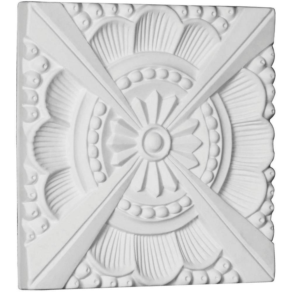Ekena Millwork Palmetto 7.875'' H x 7.875'' W x 625'' D Urethane Rosette Applique