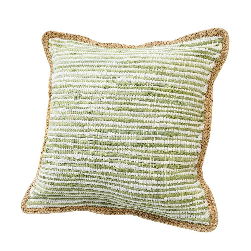 Rajani Home Chindi Handmade Striped Throw Pillow