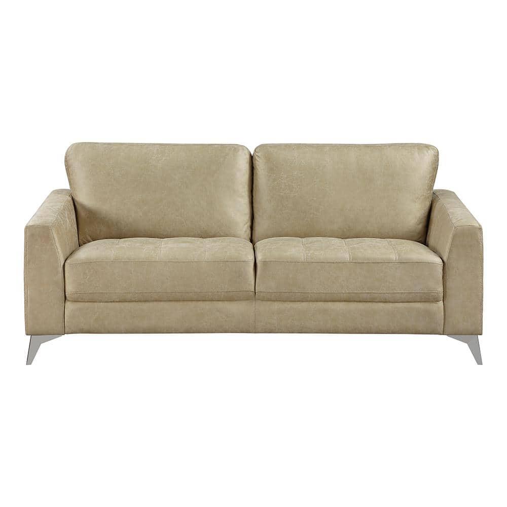 Lexicon Cazon Microfiber Sofa in Sand