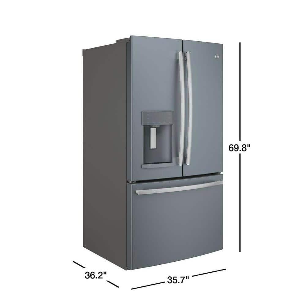 GE Appliances 35.75" Energy Star® French Door 27.8 Cu. Ft. Refrigerator GFE28GMKES