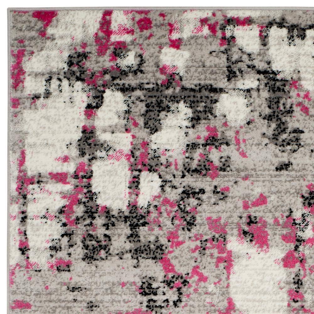 Skyler SKY193 Power Loomed Indoor Area Rug - Grey/Pink - 8'x10' - Safavieh