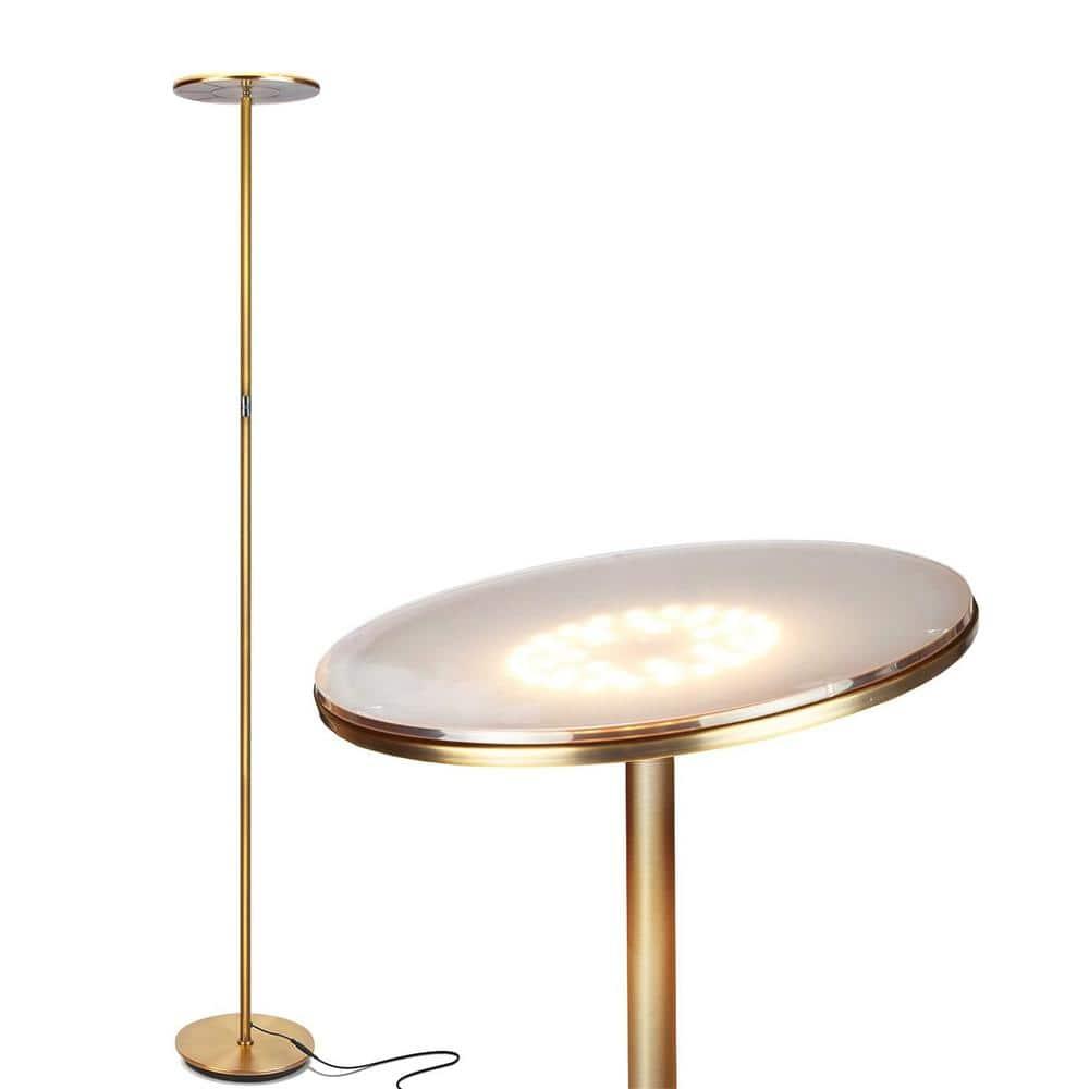 Brightech Sky Industrial 63 in. Dimmable LED Floor Lamp with Adjustable Head