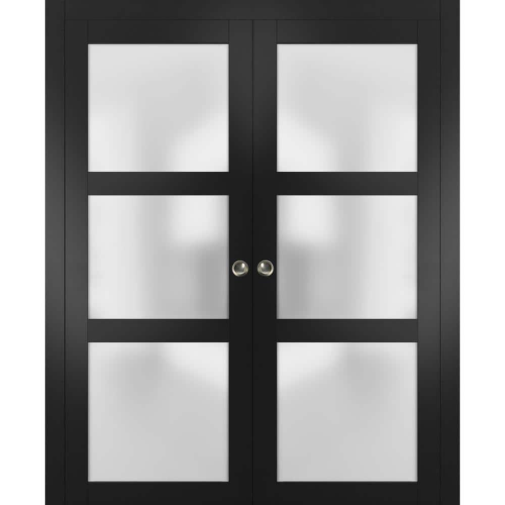 SARTODOORS Lucia Frosted Glass Sliding Closet Doors