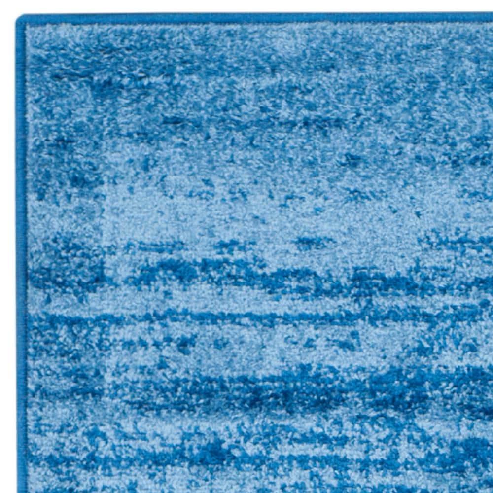 Adirondack ADR113 Machine Made Indoor Runner - Light Blue/Dark Blue - 2'-6"x8' - Safavieh