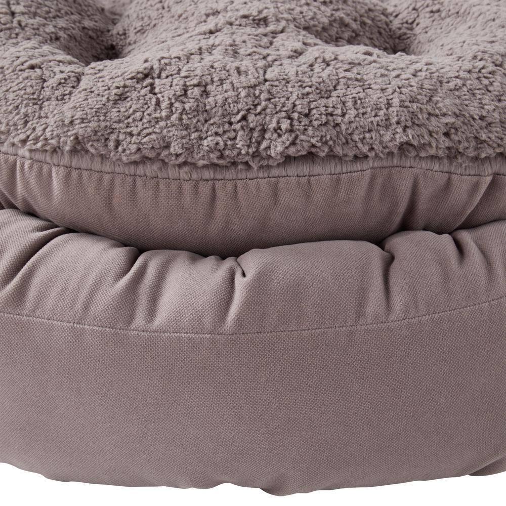 Happy Hounds Murphy Deluxe Donut Dog Bed, Gray, Small (24 x 24 in.)